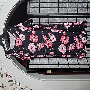 XXL Cold Shoulder Floral Dress